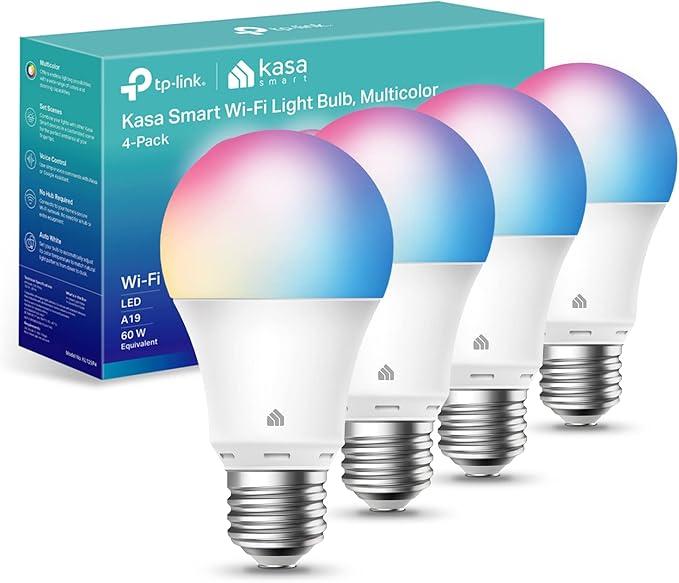 Brighten Your Home with Kasa Smart Light Bulbs: Full-Color Control, No Hub Required, and Effortless Integration